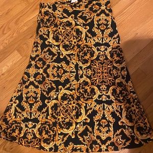 Baroque MIDI Skirt H&M NWOT Versace like